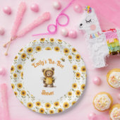 かわいいハチミツベアーバビーシャワー ペーパープレート (パーティー)