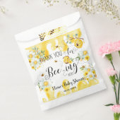 かわいいハチミツ ハチ 黄色 花の誕生日 ベイビーシャワー フェイバーバッグ (封をした状態)