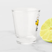 かわいいハチ ショットグラス (左)