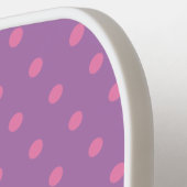 かわいいハッチングベビーダチョウ漫画イラストレーション ピックルボールラケット (左詳細)