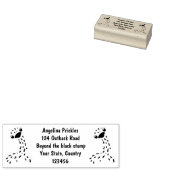 かわいいハッチングベビーダチョウ漫画イラストレーション ラバースタンプ (押印)