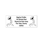 かわいいハッチングベビーダチョウ漫画イラストレーション ラバースタンプ (インプリント)