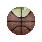 かわいいハッピーかわいいココナッツ漫画イラストレーション ミニバスケットボール (右)