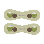 かわいいハッピーかわいいココナッツ漫画イラストレーション 野球ボール (パネル)