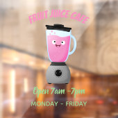 かわいいハッピーなフードブレンダー キッチン家電 カートゥーン ウィンドウサイン (シート2)