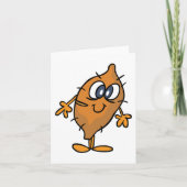 かわいいハッピーなヤマのお芋キャラ カード (正面)