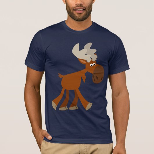 かわいいハッピーな漫画のムースTシャツ Tシャツ (正面)
