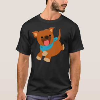 かわいいハッピーな漫画スタッフのTシャツ Tシャツ