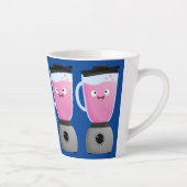かわいいハッピーな食品ブレンダー台所家電アニメ カフェラテマグ (右)