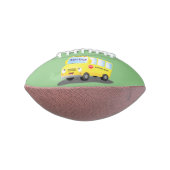 かわいいハッピーイエロースクールバスアニメ アメリカンフットボール (回転90)