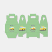 かわいいハッピーイエロースクールバスアニメ フェイバーボックス (折り畳みなし)