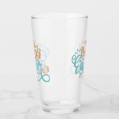 かわいいハッピーイースターのワードアート タンブラーグラス (左)