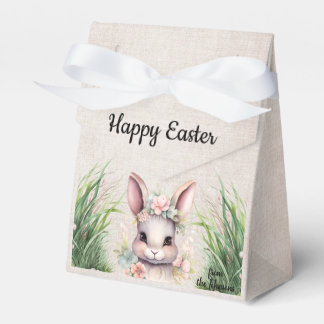 かわいいハッピーイースターウォーターカラーバニー フェイバーボックス