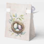 かわいいハッピーイースターウォーターカラーバニー フェイバーボックス (裏面サイド)