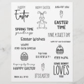 かわいいハッピーイースタークラフトスクラップブック紙 (正面)