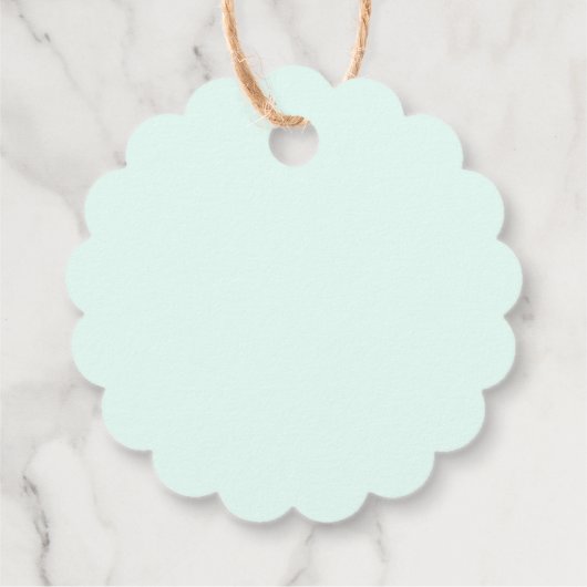 かわいいハッピーイースターバニーと花パーソナライズされた フェイバータグ (裏面)