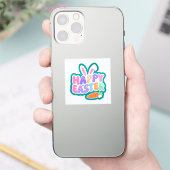 かわいいハッピーイースターバニーの子供たち シール (スマートフォン)