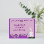 かわいいハッピーイースターバニー シーズンカード (スタンド正面)