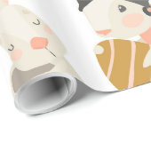 かわいいハッピーイースターバニー ラッピングペーパー (ロールコーナー)