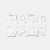 かわいいハッピーイースターワード紙吹雪パターン フェイバーボックス (折り畳みなし)