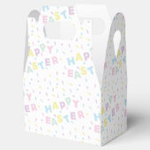 かわいいハッピーイースターワード紙吹雪パターン フェイバーボックス (オープン)