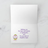 かわいいハッピーイースター写真折り畳みホリデーカード シーズンカード (内部)