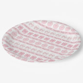 かわいいハッピーイースター卵紙プレート-パーティープレート ペーパープレート (アングル)