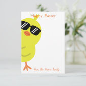 かわいいハッピーイースター春 サンキューカード (スタンド正面)