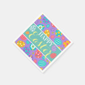 かわいいハッピーイースター スタンダードカクテルナプキン (角)