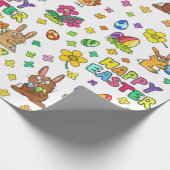 かわいいハッピーイースター ラッピングペーパー (角)