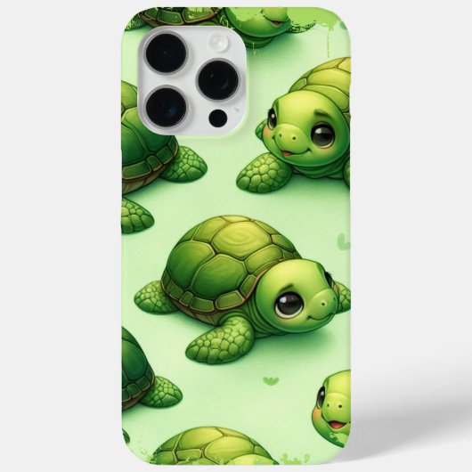 かわいいハッピーウミガメ Case-Mate iPhoneケース (裏面)