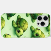 かわいいハッピーウミガメ Case-Mate iPhoneケース (裏面 (横))