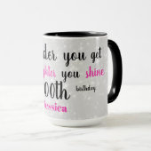 かわいいハッピーエイト100誕生日 マグカップ (正面右)