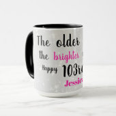 かわいいハッピーエイト103番誕生日 マグカップ (正面左)