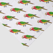 かわいいハッピーオウム漫画イラストレーション 薄葉紙 (詳細)