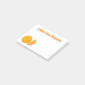 かわいいハッピーオレンジの柑橘系フルーツマンガ ポストイット (アングル)