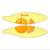 かわいいハッピーオレンジの柑橘系フルーツマンガ ミニバスケットボール (パネル)
