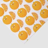かわいいハッピーオレンジの柑橘系フルーツマンガ 薄葉紙 (詳細)