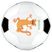 かわいいハッピーオレンジ踊りnewt サッカーボール (回転)