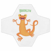 かわいいハッピーオレンジ踊りnewt サッカーボール (フラット)