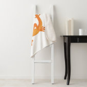 かわいいハッピーオレンジ踊りnewt シェルパブランケット (インサイチュ)