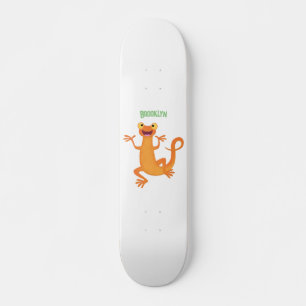 かわいいハッピーオレンジ踊りnewt スケートボード