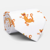 かわいいハッピーオレンジ踊りnewt ネクタイ (ロール)