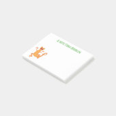 かわいいハッピーオレンジ踊りnewt ポストイット (アングル)