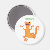 かわいいハッピーオレンジ踊りnewt マグネット (正面/裏面)