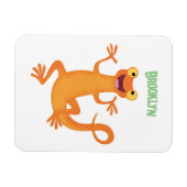 かわいいハッピーオレンジ踊りnewt マグネット (横)