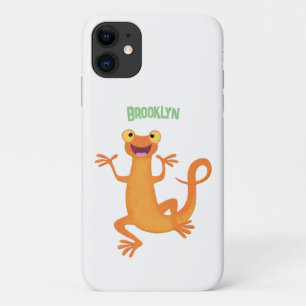 かわいいハッピーオレンジ踊りnewt iPhone 11 ケース