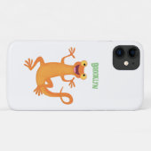 かわいいハッピーオレンジ踊りnewt Case-Mate iPhoneケース (裏面(横))