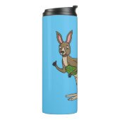 かわいいハッピーオーストラリアカンガルーイラストレーション タンブラー (回転左)