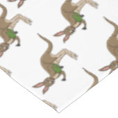 かわいいハッピーオーストラリアカンガルーイラストレーション テーブルクロス (アングル)